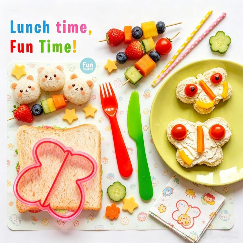 Cortador de sándwiches liamasum para niños – Formas de fruta y verdura