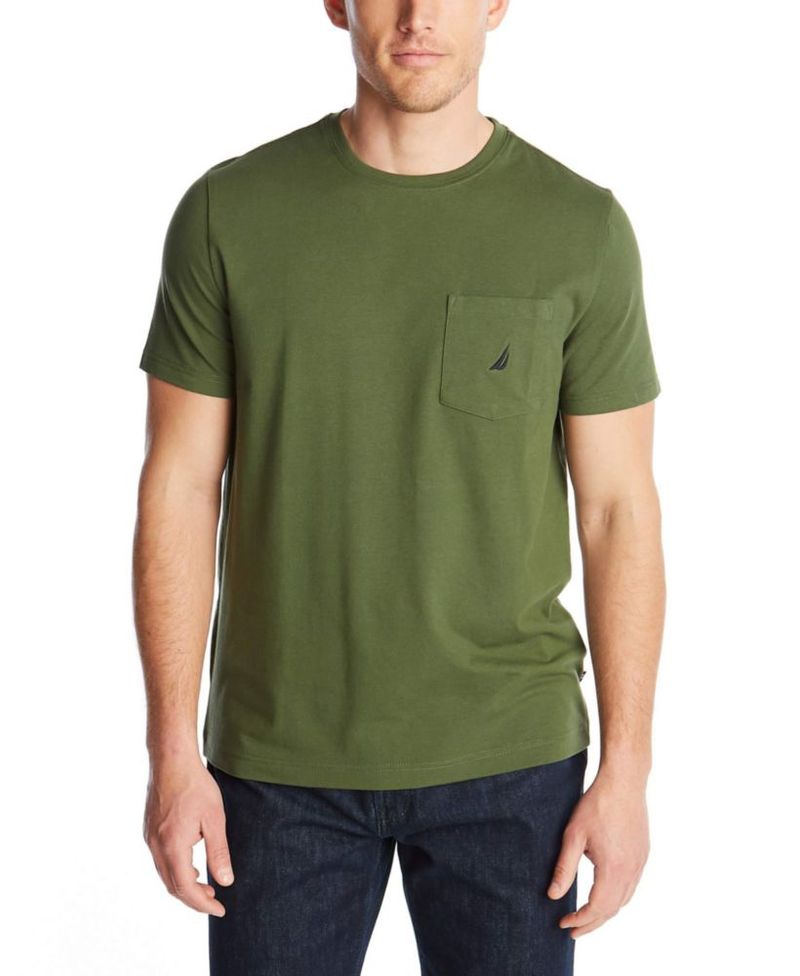 Camiseta Nautica Mujer Talla Mediana Bosque de Pino Cuello Redondo