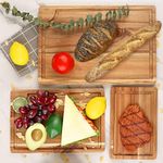 Tabla de cortar AIDEA 38x25 30x20 23x15 cm con canal de jugo