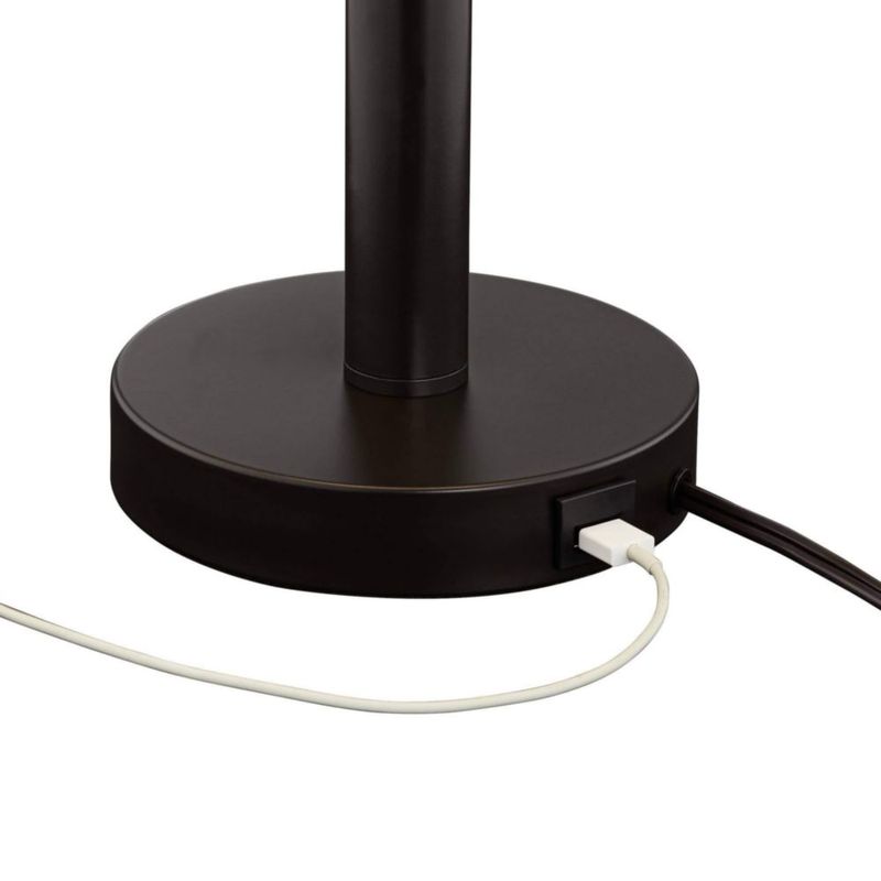 Lámparas de mesa Franklin Iron Works 64 cm 2 unidades con puertos USB