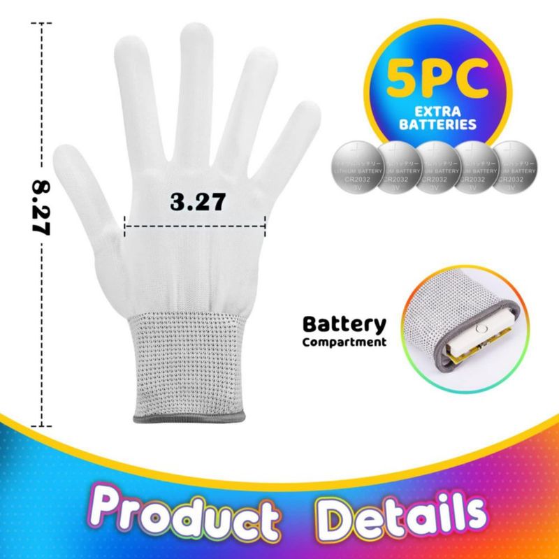 Guantes LED Zlovja Cool Toys para niños y niñas de 6 a 12 años