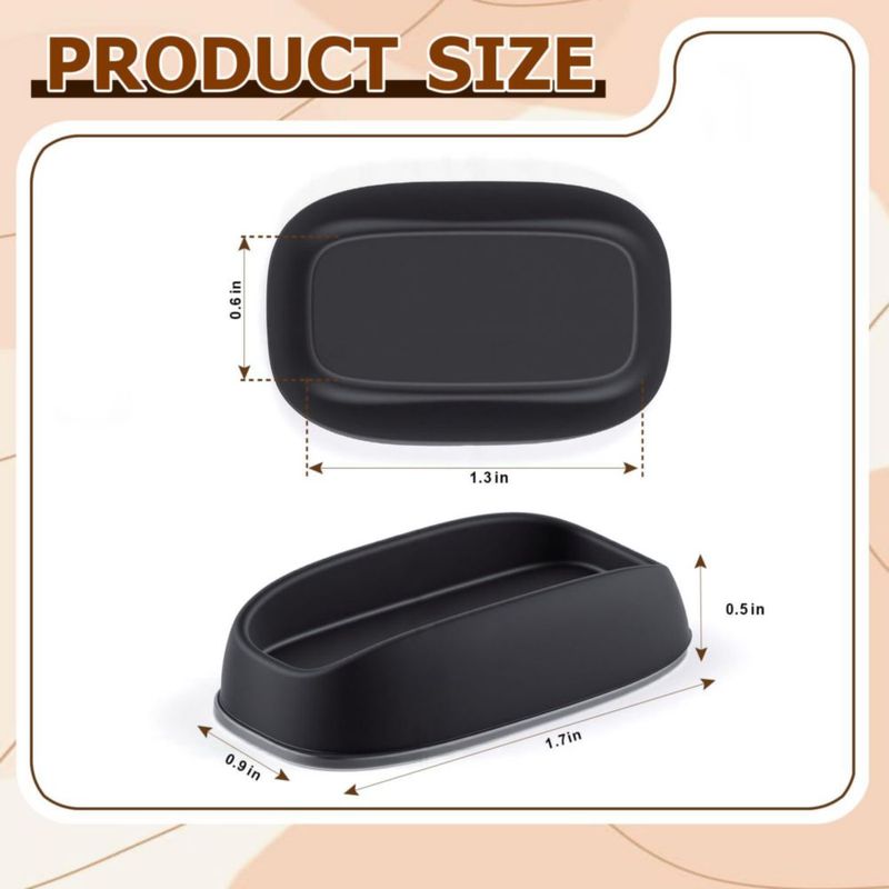 Soporte Magnético de Pared para Control Remoto Ninsula 4 Unidades Negro