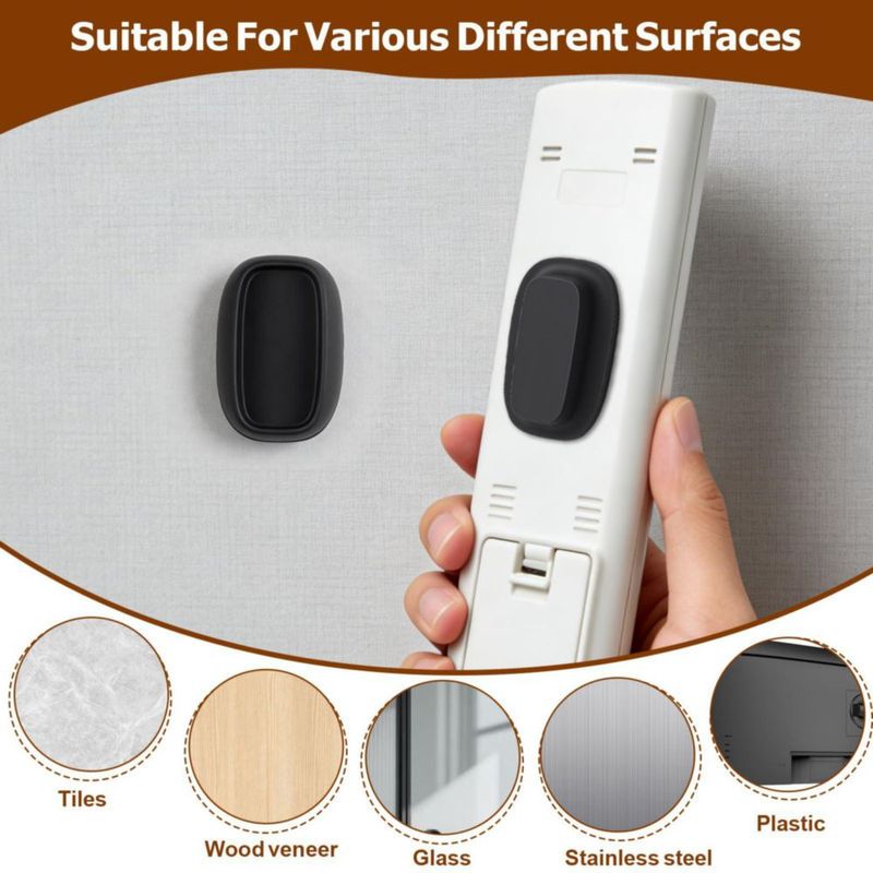 Soporte Magnético de Pared para Control Remoto Ninsula 4 Unidades Negro
