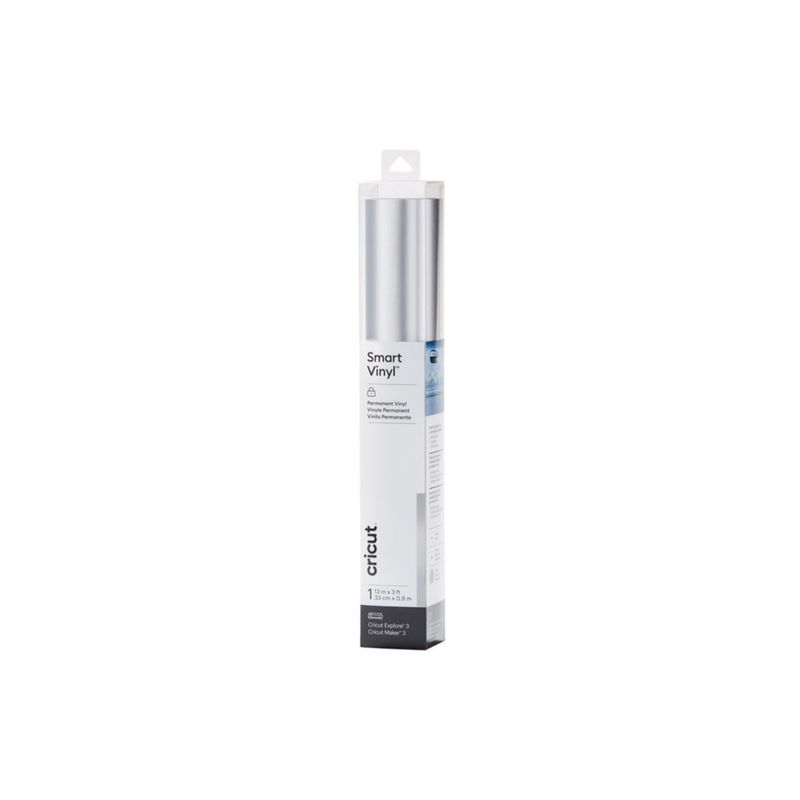 Vinilo Cricut Smart Permanente Plateado 91 cm x 33 cm