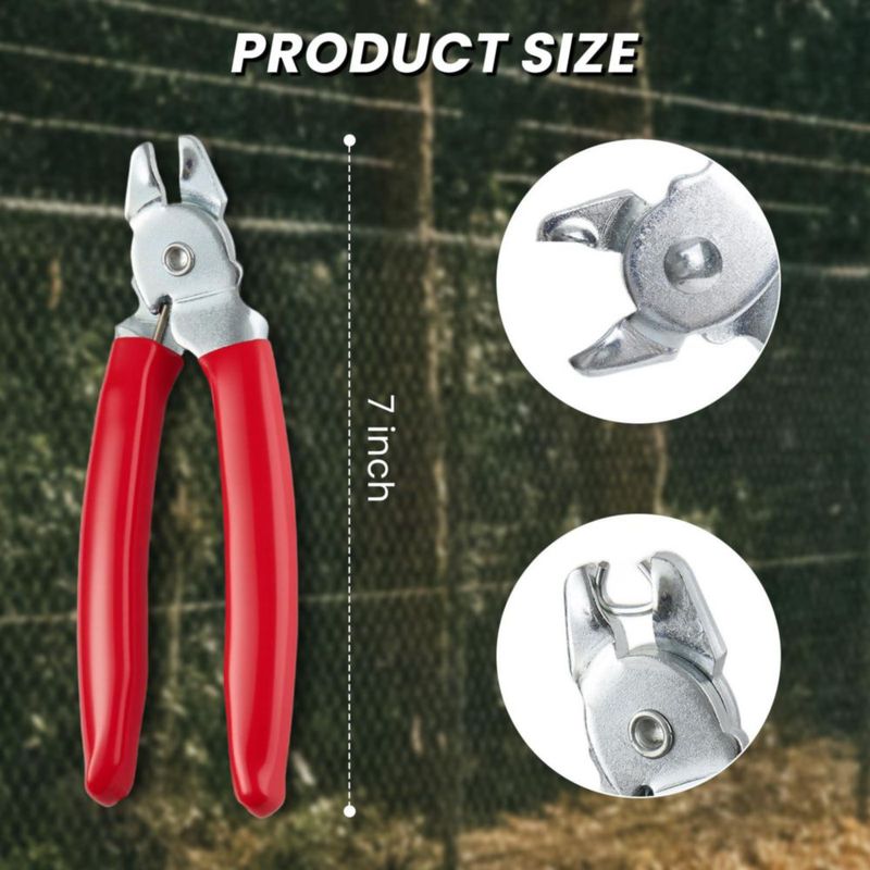 Alicates Doresoola 18 cm para anillos tipo hog – Kit de tapicería automotriz