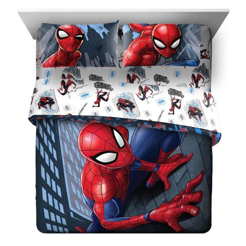 Juego de ropa de cama Jay Franco Queen 5 piezas Spiderman multicolor