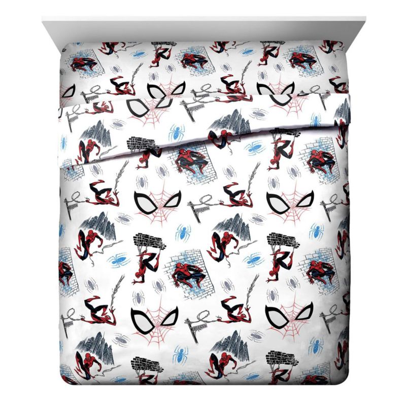 Juego de ropa de cama Jay Franco Queen 5 piezas Spiderman multicolor