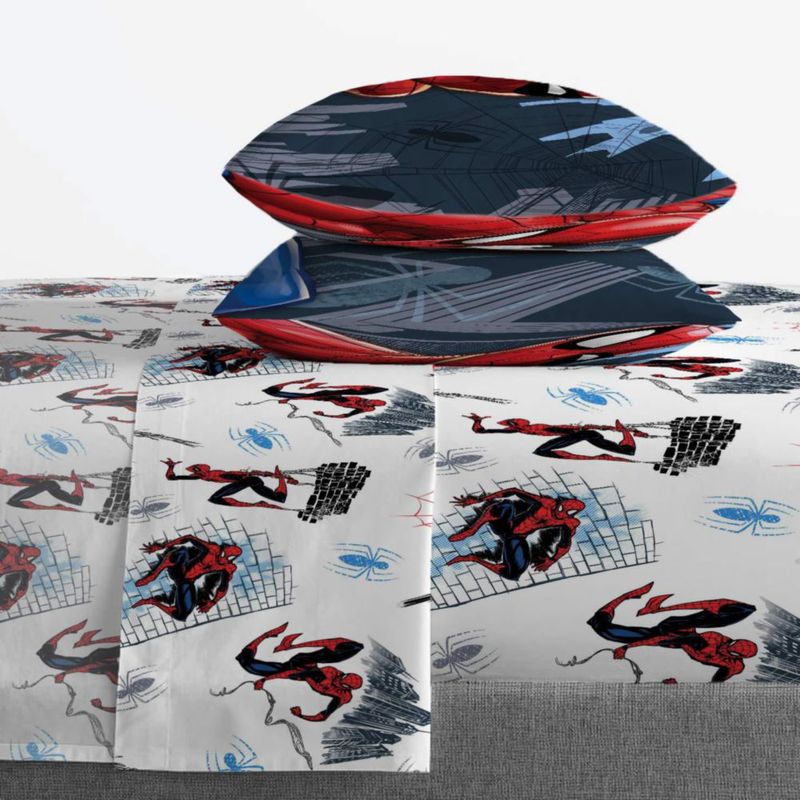 Juego de ropa de cama Jay Franco Queen 5 piezas Spiderman multicolor