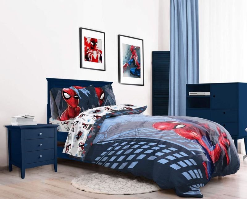 Juego de ropa de cama Jay Franco Queen 5 piezas Spiderman multicolor