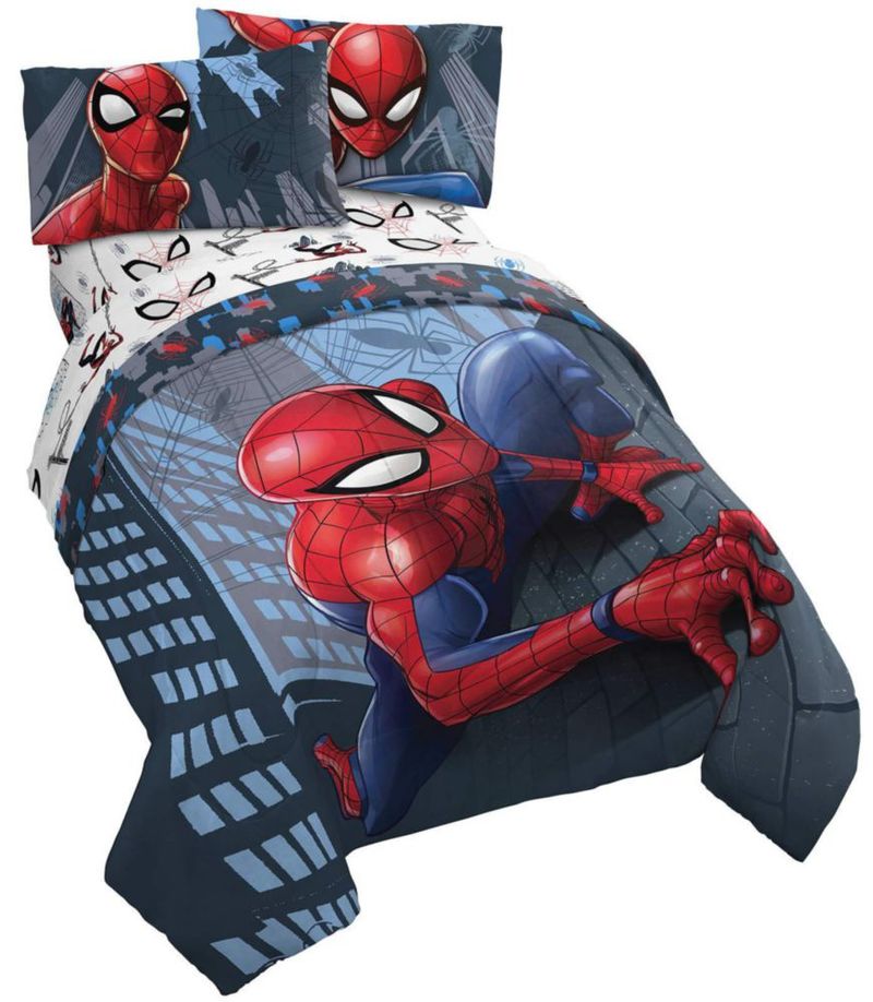 Juego de ropa de cama Jay Franco Queen 5 piezas Spiderman multicolor