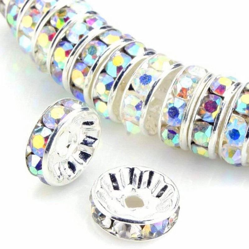 Cuentas Separadoras Weebee 100 uds. Cristal 4-10 mm