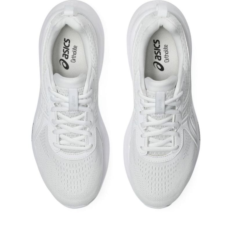 Zapatillas de running para mujer ASICS Gel-Contend 9 blanco/gris glaciar US 10