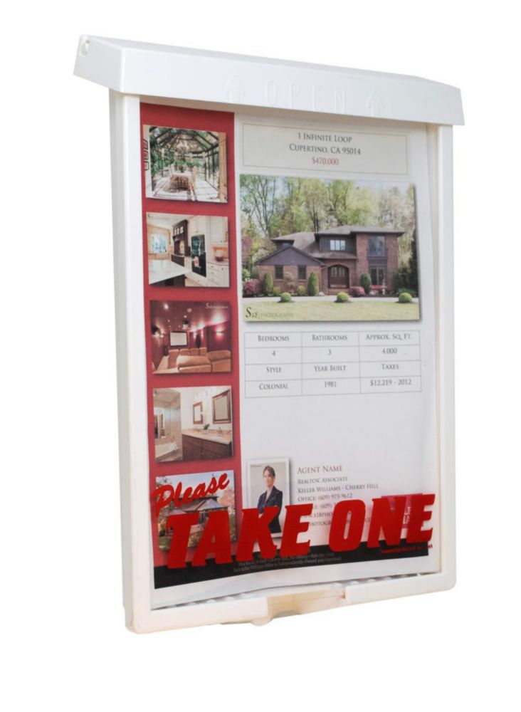 Caja para Folletos Mediz 26 cm capacidad para 100 volantes 8.5×11 in