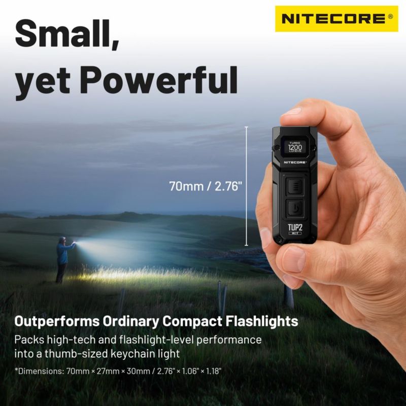 Linterna Nitecore TUP2 MCT 1200 lúmenes azul