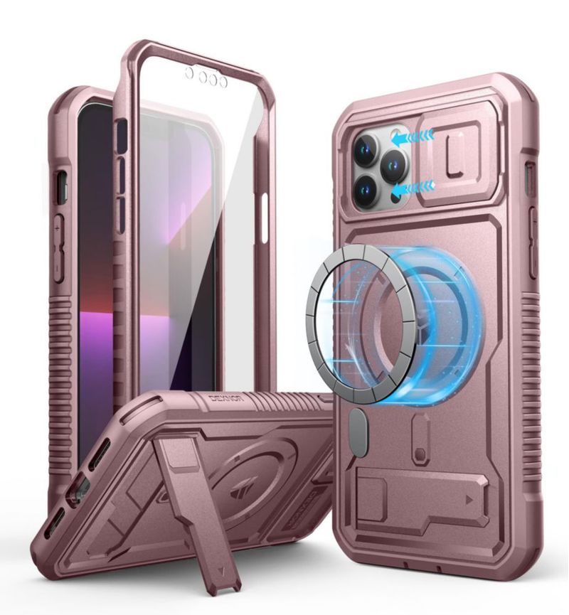 Funda Dexnor para iPhone 13 Pro Max MagSafe Rosa