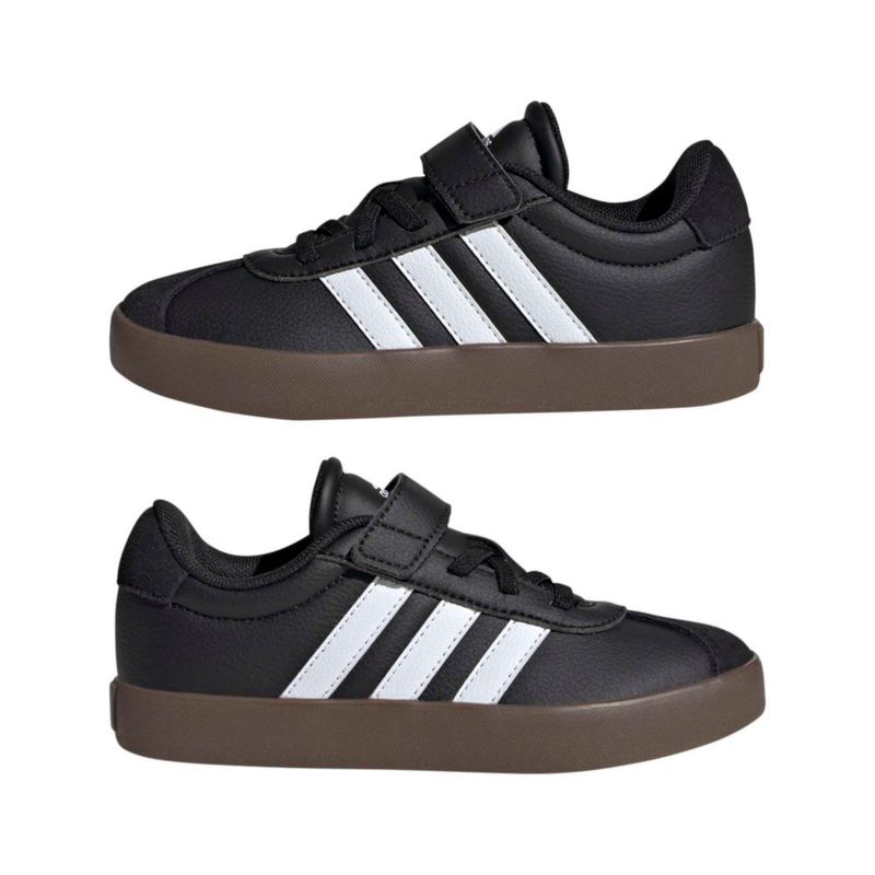 Zapatillas adidas VL Court 3.0 con cordón elástico - Talla 11K
