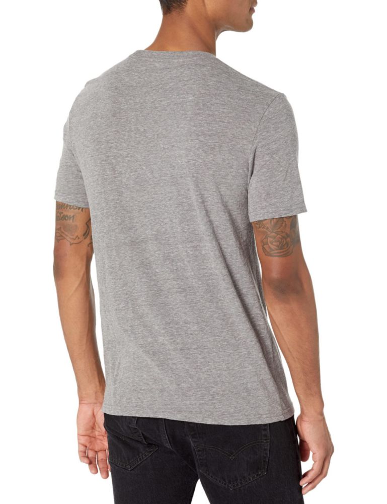 Camiseta Lucky Brand con bandera de EE. UU. gris talla M