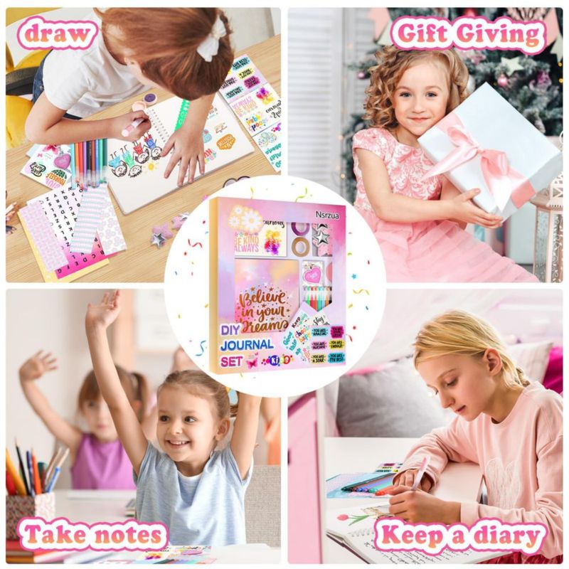 Kit de Diario DIY Nsrzua para Niñas de 8 a 14 Años - Artes y Manualidades