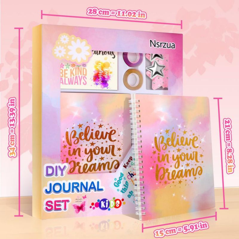 Kit de Diario DIY Nsrzua para Niñas de 8 a 14 Años - Artes y Manualidades