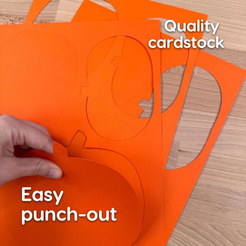 Recortes de calabaza FreshCut Crafts 60 piezas (naranja)