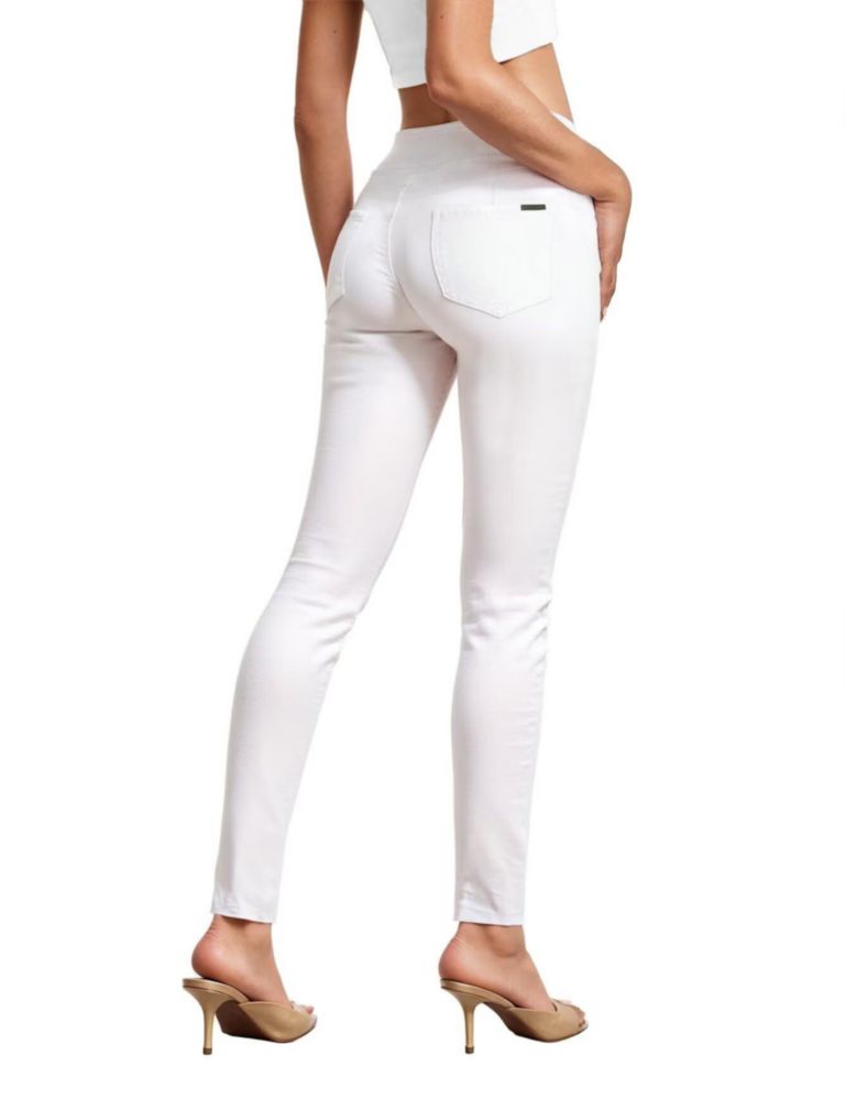 Pantalones Hybrid & Company 3X blanco de pierna skinny