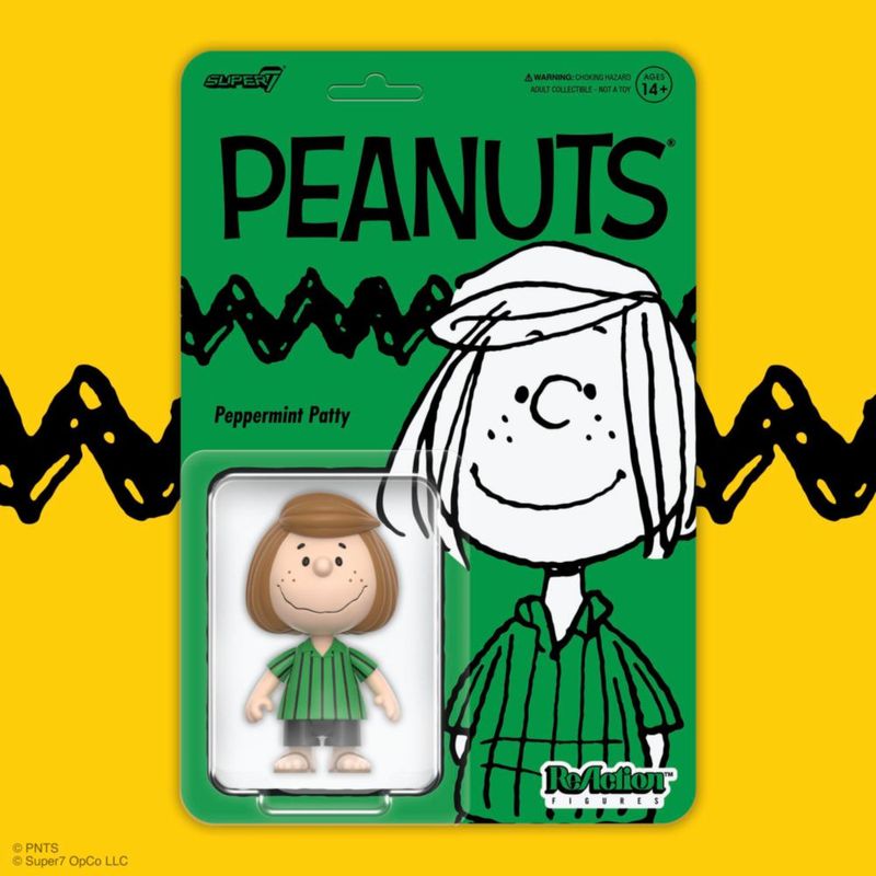 Figura de acción Super7 Peppermint Patty de 375" Peanuts