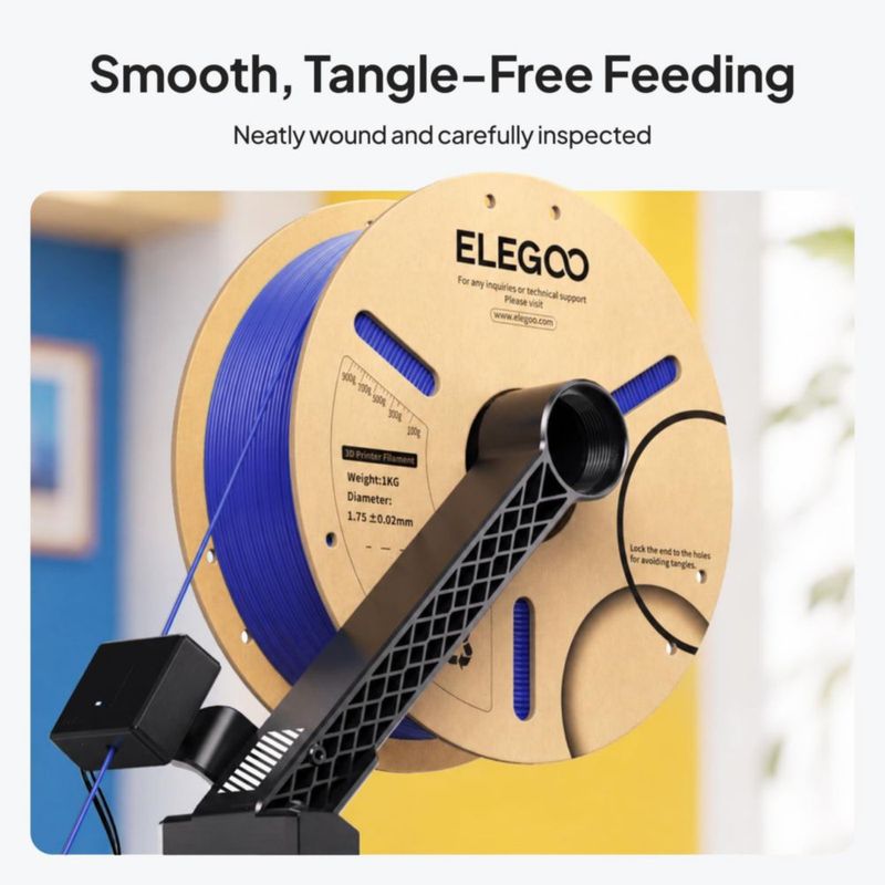 Filamento PLA ELEGOO 175 mm 4 kg Marrón/Beige/Negro/Rojo