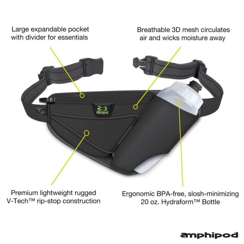 Bolsa de cintura Amphipod 600 ml para hidratación