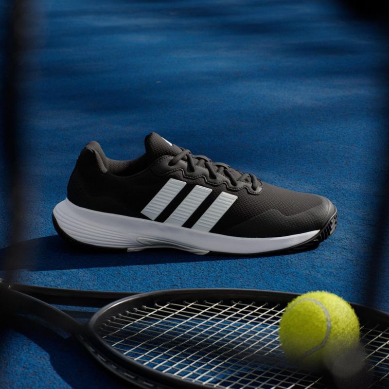 Zapatos adidas Gamecourt 2 M 27 cm Negro/Blanco/Plateado