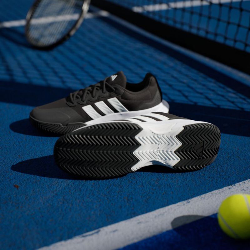 Zapatos adidas Gamecourt 2 M 27 cm Negro/Blanco/Plateado