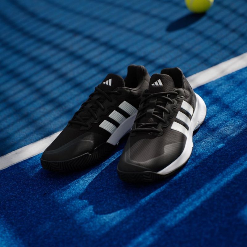Zapatos adidas Gamecourt 2 M 27 cm Negro/Blanco/Plateado