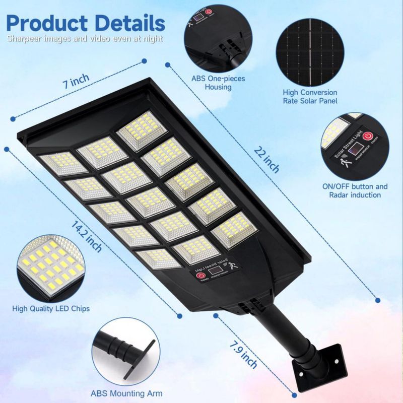 Luz Solar Oneluner con Sensor de Movimiento - Pack de 2 Impermeable