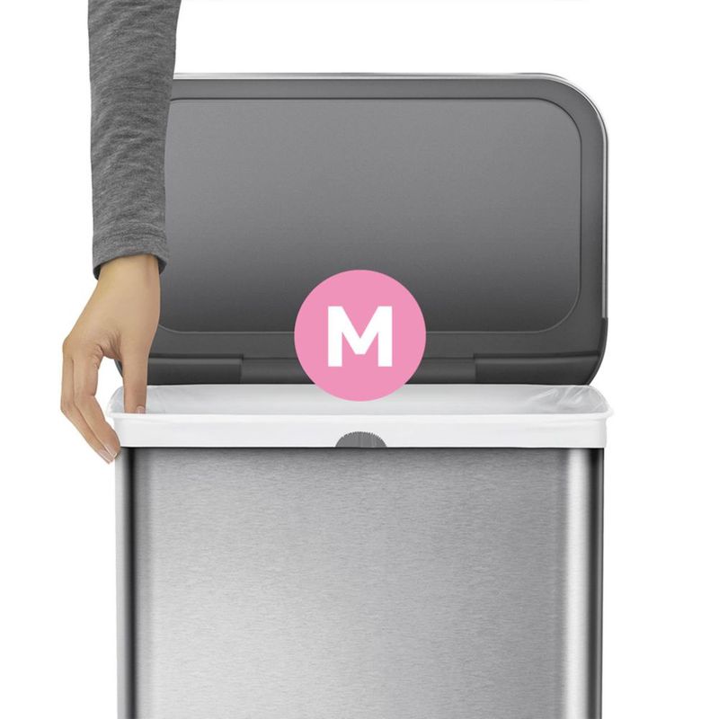 Bolsas de basura simplehuman 45 L blancas 20 unidades