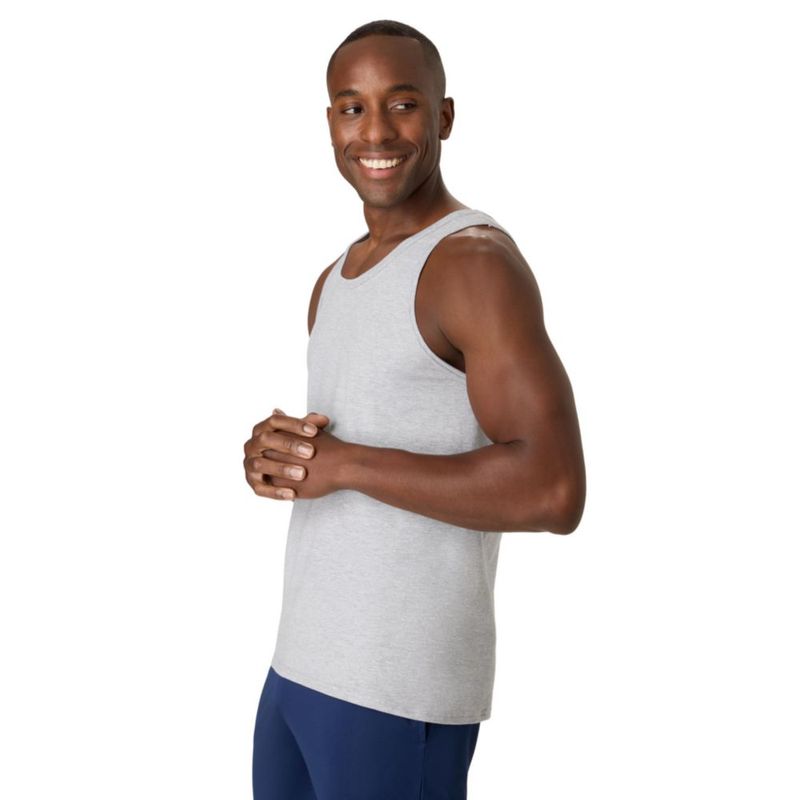 Camiseta sin mangas Hanes talla M pack de 2 color acero claro
