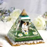 Molde de pirámide LET'S RESIN de silicona 15 cm – paquete de 2