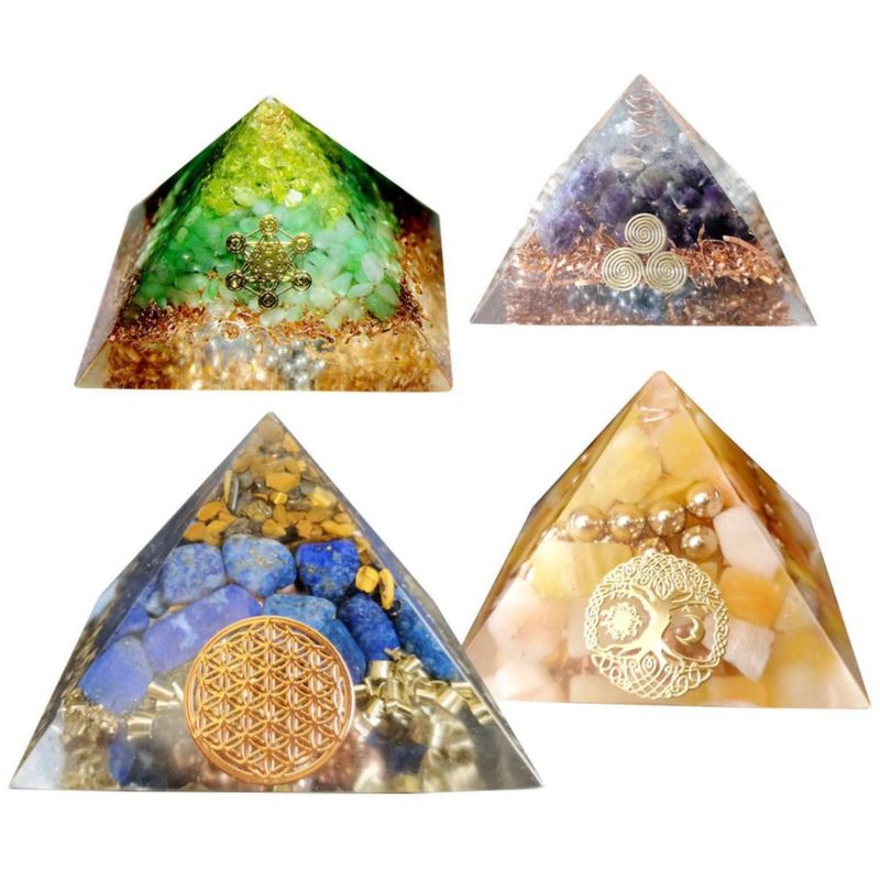 Molde de pirámide LET'S RESIN de silicona 15 cm – paquete de 2