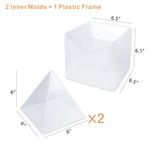 Molde de pirámide LET'S RESIN de silicona 15 cm – paquete de 2