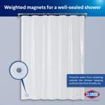 Forro de Ducha Clorox 178 cm x 183 cm Transparente (1 unidad)