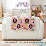 Manta Franco 102 cm × 127 cm Gabby's Dollhouse