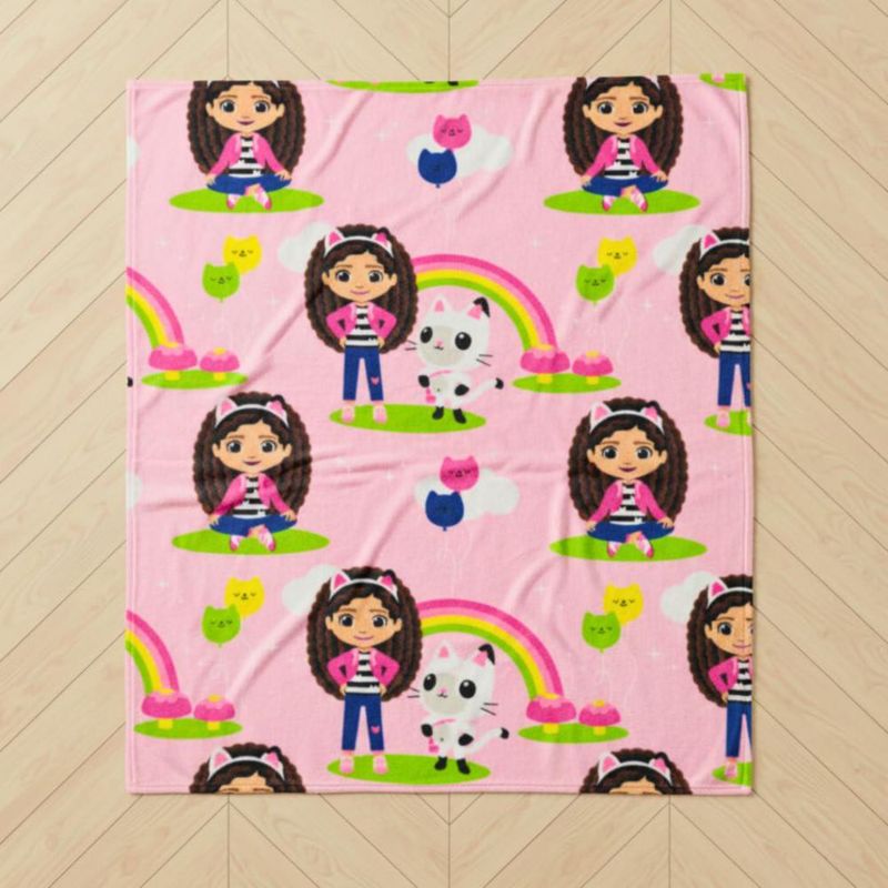 Manta Franco 102 cm × 127 cm Gabby's Dollhouse