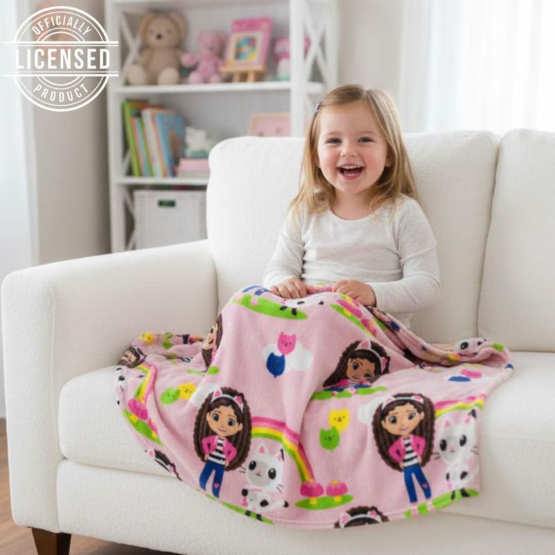 Manta Franco 102 cm × 127 cm Gabby's Dollhouse