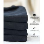 Camiseta sin mangas Ekkovision pack de 3 algodón‑spandex 4XL negra