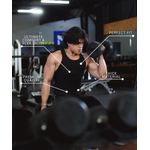 Camiseta sin mangas Ekkovision pack de 3 algodón‑spandex 4XL negra