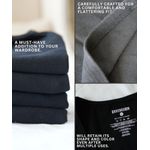 Camiseta sin mangas Ekkovision pack de 3 algodón‑spandex 4XL negra