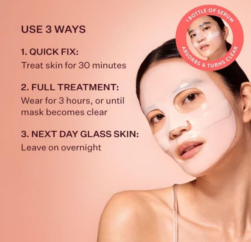 Máscara facial Peach & Lily 40 g colágeno y ginseng – 1 unidad