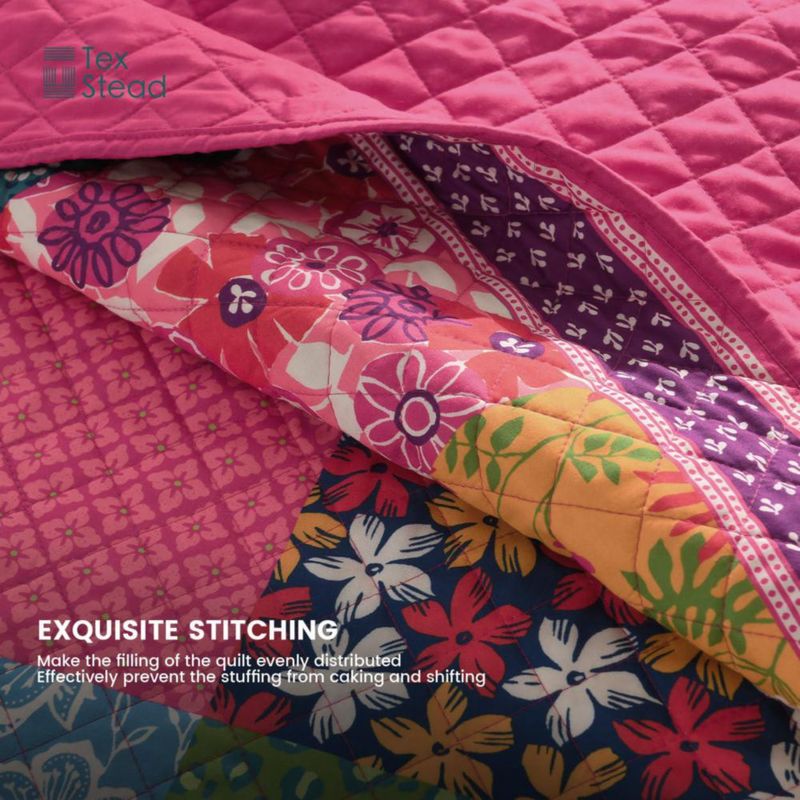 Juego de colcha TEXSTEAD Queen 230 cm reversible de patchwork