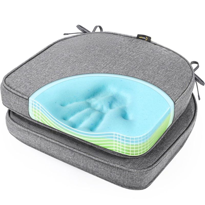 Almohadillas para silla SUNROX 48 cm juego de 2 gris carbón