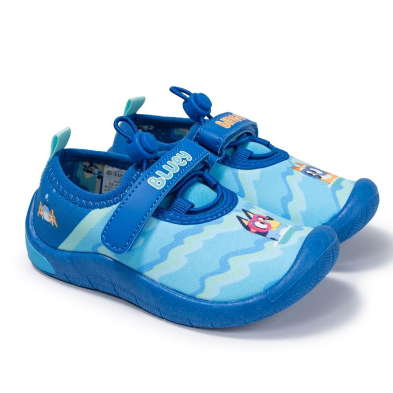 Zapatillas acuáticas Bluey para niño pequeño talla 11/12 azul