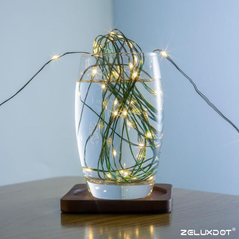 Luces de cadena ZELUXDOT 30 m 300 LED blanco cálido
