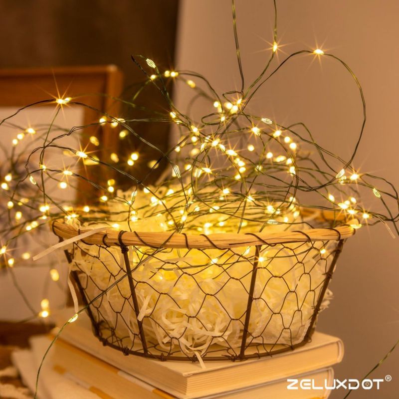 Luces de cadena ZELUXDOT 30 m 300 LED blanco cálido